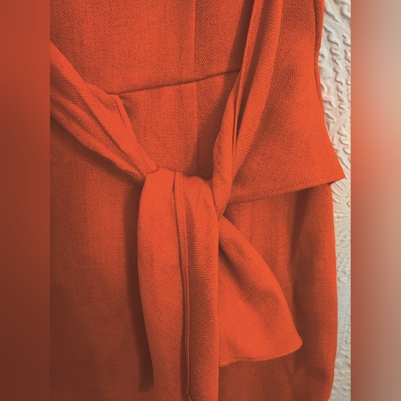 The Limited A Line Orange Dress Size 6 - Picture 6 of 8
